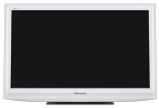 Panasonic Viera TX-L32D28 white LCD television front view.