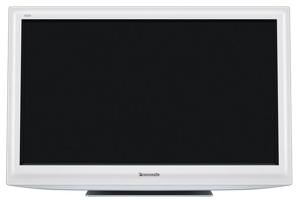 Panasonic Viera TX-L32D28 white LCD television front view.