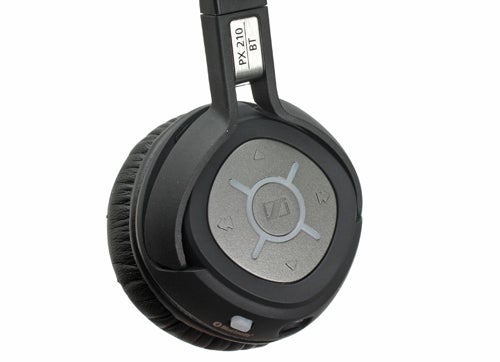 Close-up of Sennheiser PX 210 BT wireless headphones.