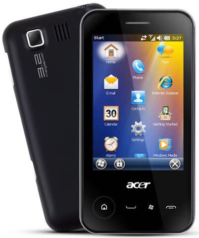 Acer neoTouch P400 smartphone with active display.