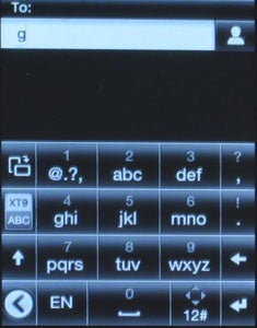 HTC Smart phone showing text messaging screen.