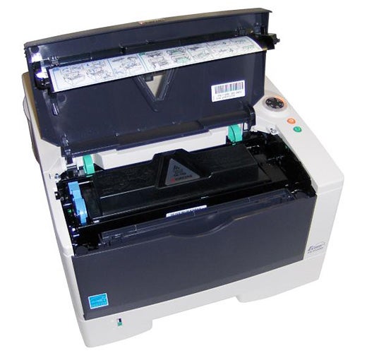 Kyocera Mita FS-1120D printer with open top cover.
