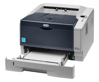 Kyocera Mita FS-1120D monochrome laser printer with open tray