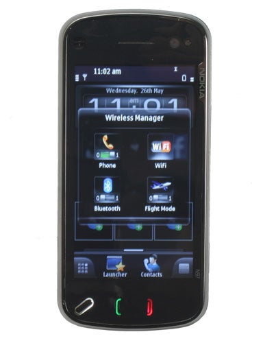Symbian smartphone displaying SPB MobileShell interface.