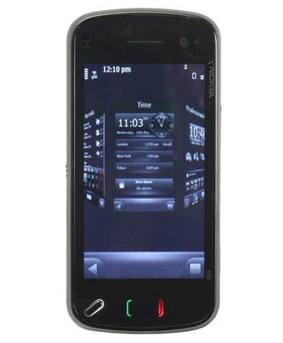 Smartphone displaying SPB MobileShell interface on screen
