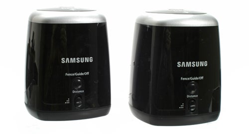 Samsung Navibot SR8855 robotic vacuum cleaners side by side.