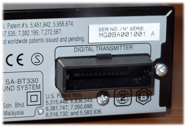 Digital transmitter component of Panasonic SC-BT330 home theater system.