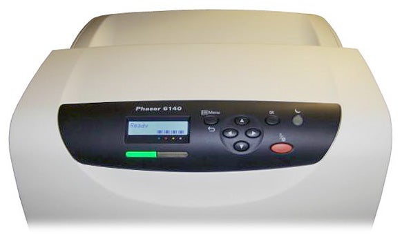 Xerox Phaser 6140V/N color printer control panel.