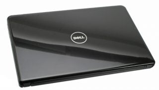 Dell Inspiron 13z laptop closed lid view on white background.
