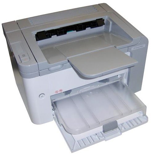 HP LaserJet P1566 printer on a white background.