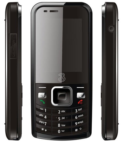 ZTE F102 mobile phone with numeric keypad and logo