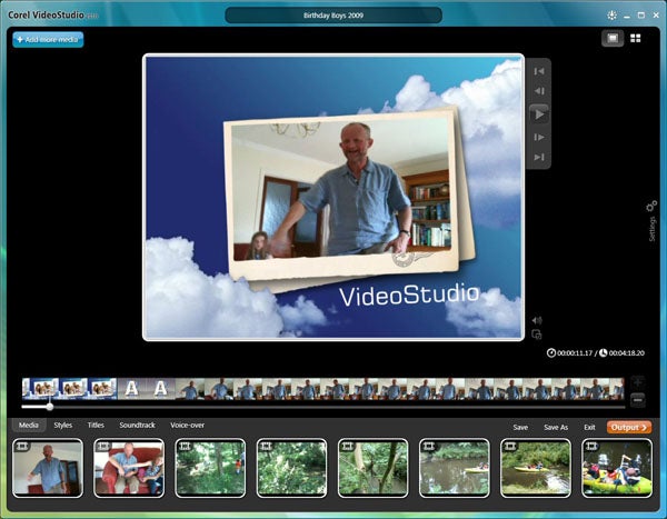 Screenshot of Corel VideoStudio Pro X3 editing interface.