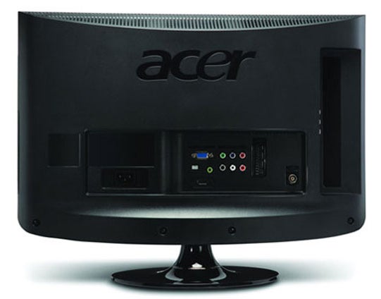 Back view of Acer AT2356 monitor showing ports.
