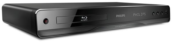 Philips BDP3100 Blu-ray player on white background.