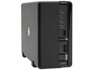 Synology DiskStation DS210+ network attached storage unit.