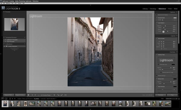 Screenshot of Adobe Lightroom 3 editing interface with photo.Screenshot of Adobe Lightroom 3 editing interface with a photo.