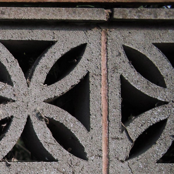 Close-up of decorative concrete block texture taken by Sigma DP2s.