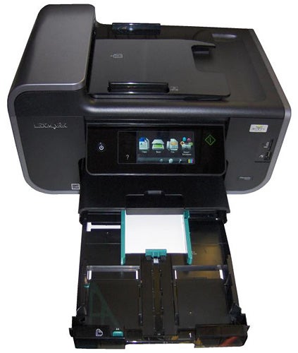 Lexmark Pinnacle Pro901 all-in-one printer with open tray.