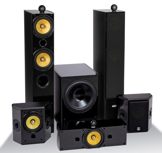 Crystal Audio TX-T2-12 surround sound speaker set.