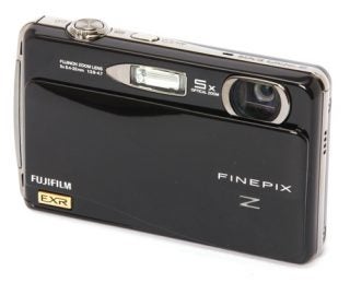 Fujifilm FinePix Z700 EXR digital camera on white background.