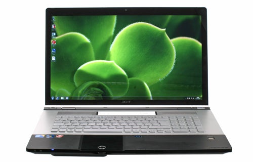 Acer Aspire Ethos 8943G laptop with screen displaying wallpaper