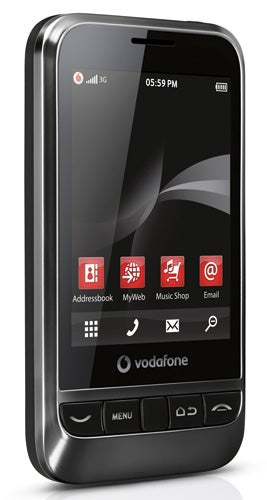 Vodafone 845 smartphone displaying home screen with apps.