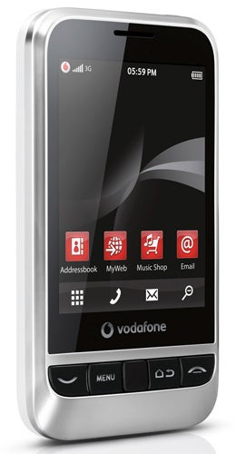 Vodafone 845 smartphone with display screen visible.