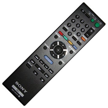 Sony BDP-S570 Blu-ray player remote control.