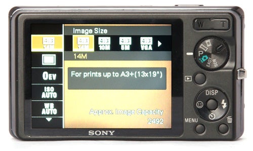 Sony Cyber-shot DSC-W380 back