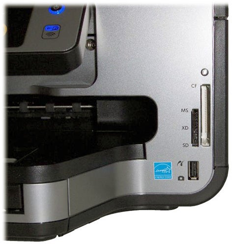 Kodak ESP 7250 printer showing memory card slots.