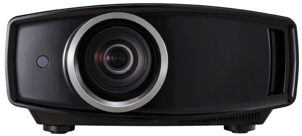JVC DLA-HD990 projector front view on white background.