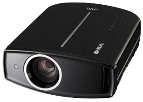 JVC DLA-HD990 projector on a white background.