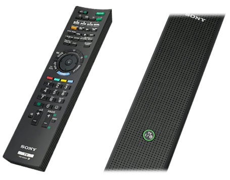 Sony Bravia remote control and 3D sync transmitter.