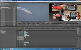 Adobe Premiere Pro CS5 software interface with video editing timeline.