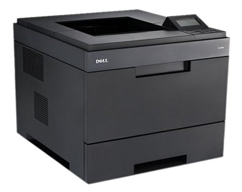 Dell 5330dn monochrome laser printer on white background.