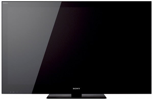 Sony Bravia KDL-40NX803 television on stand, front view.