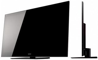 Sony Bravia KDL-40NX803 LCD television with side profile view.