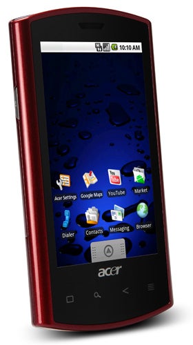 Acer Liquid E smartphone in red casing