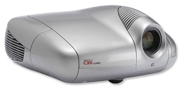 SIM2 C3X Lumis Uno projector on white background.