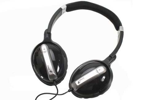 Genius GHP-04NC noise-cancelling headphones on white background.