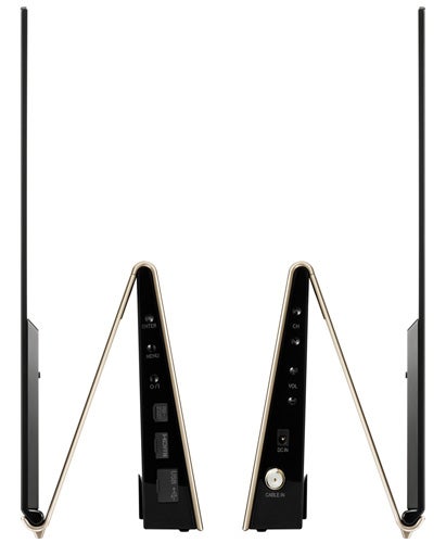 Side views of an LG 15EL9500 OLED TV showing thin profile.