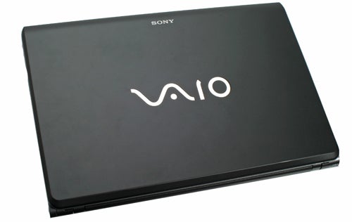 Sony VAIO F Series laptop closed lid view.