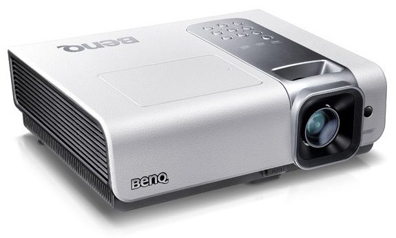 BenQ W1000+ projector on white background.