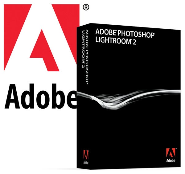 Adobe Photoshop and Lightroom software boxes.