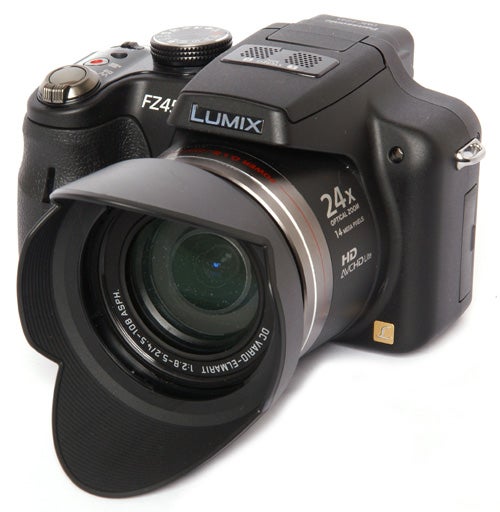 Panasonic Lumix DMC-FZ45 front angle