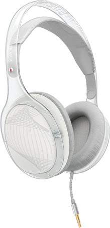 White Philips O'Neill The Stretch Headphones with cable.