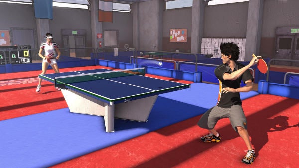 Virtual table tennis game using PlayStation Move controllers.