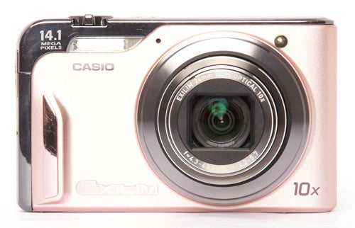 Casio Exilim EX-H15 compact camera on white background.