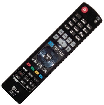 LG BX580 Blu-ray player remote control.
