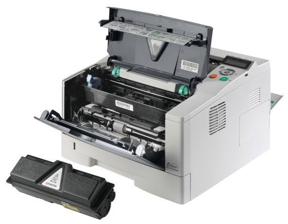 Kyocera Mita FS-1370 printer with toner cartridge out